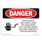 Signmission OSHA Sign, 5" Height, 7" Width, High Voltage Will Shock Burn Cause Death, Landscape, DS-D-57-L-1350 OS-DS-D-57-L-1350 - alternate 1